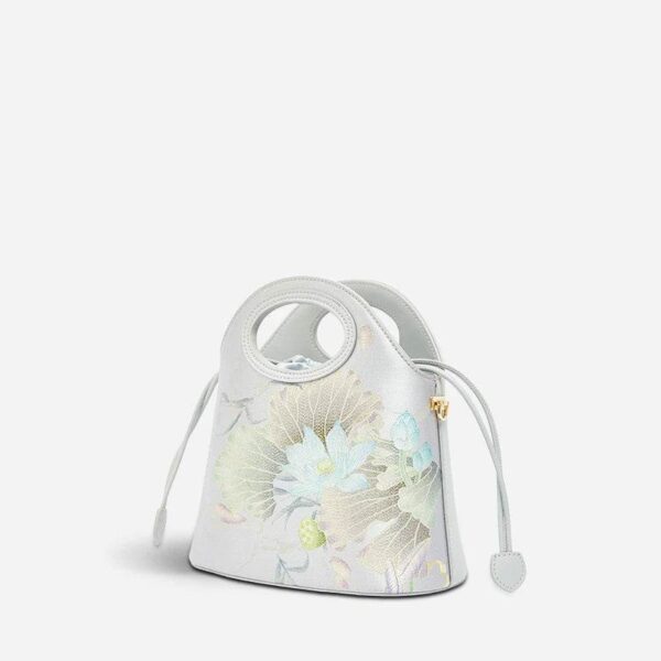 05_Jacquard_imprimé_Lotus_Gray_Drawstring_Bucket_Bag_LD120670 05_Printed_Jacquard_Lotus_Gray_Drawstring_Bucket_Bag_LD120670