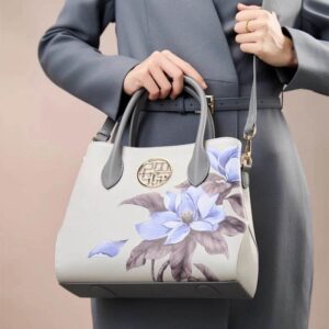 0_Sinocultural_Leather_Gardenia_Floral_Women_s_Crossbody_Handbag