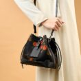 2_Xiangyunsha_Silk_Leather_Printed_Persimmon_Bucket_Bag_YS220680