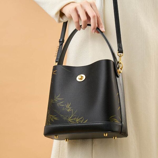 3_Xiangyunsha_Silk_Bamboo_Print_Crossbody_Bucket_Bag_YS120757 3_Xiangyunsha_Silk_Bamboo_Print_Crossbody_Bucket_Bag_YS120757
