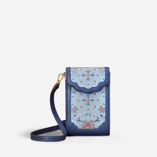 BrocadeJacquardLeatherIntricatePhoneBagWalletJD240043_10 BrocadeJacquardLeatherIntricatePhoneBagWalletJD240043_10