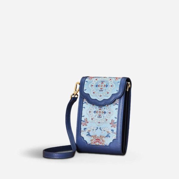 BrocadeJacquardLeatherIntricatePhoneBagWalletJD240043_11 BrocadeJacquardLeatherIntricatePhoneBagWalletJD240043_11