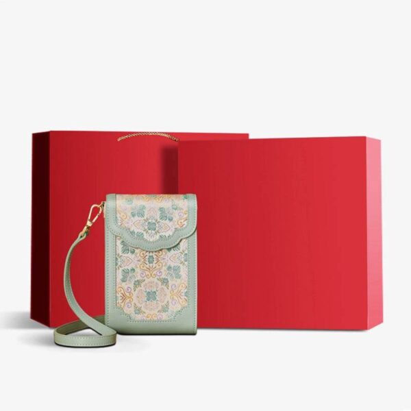 BrocadeJacquardLeatherIntricatePhoneBagWalletJD240043_18 BrocadeJacquardLeatherIntricatePhoneBagWalletJD240043_18