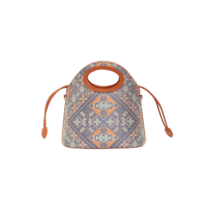 Zhuang Brocade Vintage Drawstring Bucket Bag