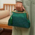 Mulberry_Silk_Green_Pine_Leaf_Vintage_Kiss_Lock_Clasp_Bag_-_SinoCultural-2481589