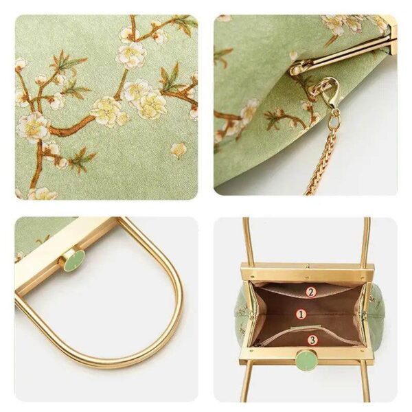 Mulberry_絲質奢華淺綠色_Kiss_Lock_手拿包_-_SinoCultural-2481843 Mulberry_Silk_Luxury_Light_Green_Kiss_Lock_Clutch_Bag_-_SinoCultural-2481843