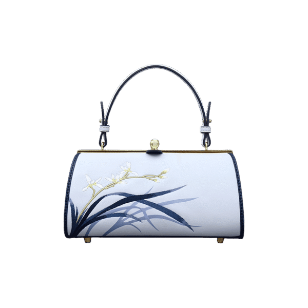P120117-Embroidery_Leather_Blue_Barrel_Bag_Orchid_Cylinder_Chain_Handbag P120117-Embroidery_Leather_Blue_Barrel_Bag_Orchid_Cylinder_Chain_Handbag