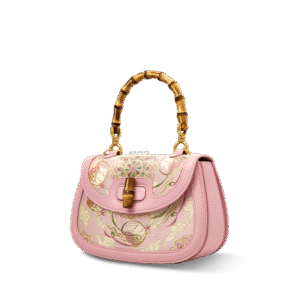 Song-Brocade-Pink-Mulberry-Silk-Handbag-Bamboo-Handle-Side-View