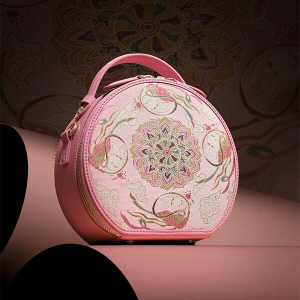 Song_Brocade_Pink_Retro_Round_Bag_Golden_Lotus_Lucky_Rabbit_Pattern_P12065502LP-1_6 Song_Brocade_Pink_Retro_Round_Bag_Golden_Lotus_Lucky_Rabbit_Pattern_P12065502LP-1_6