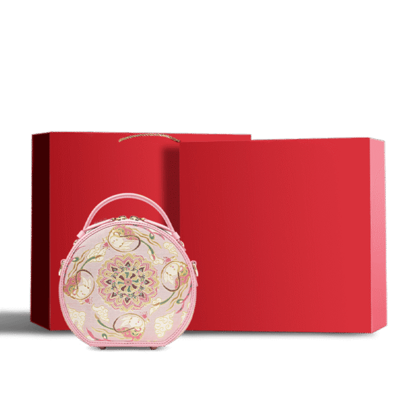 宋_Brocade_粉紅色_圓形手袋_金色_蓮花_幸運兔子_圖案_P12065502LP-1_d Song_Brocade_Pink_Retro_Round_Bag_Golden_Lotus_Lucky_Rabbit_Pattern_P12065502LP-1_d