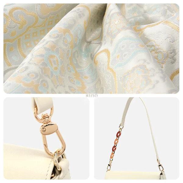 octagonal-brocade-bag-details-brocade-fabric-hardware-strap octagonal-brocade-bag-details-brocade-fabric-hardware-strap