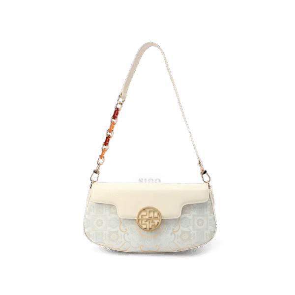 octagonal-brocade-white-shoulder-bag-front octagonal-brocade-white-shoulder-bag-front