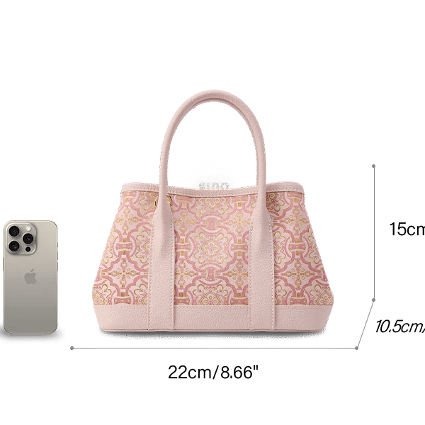 song-brocade-pink-dingsheng-crossbody-bag-dimensions-diagram song-brocade-pink-dingsheng-crossbody-bag-dimensions-diagram