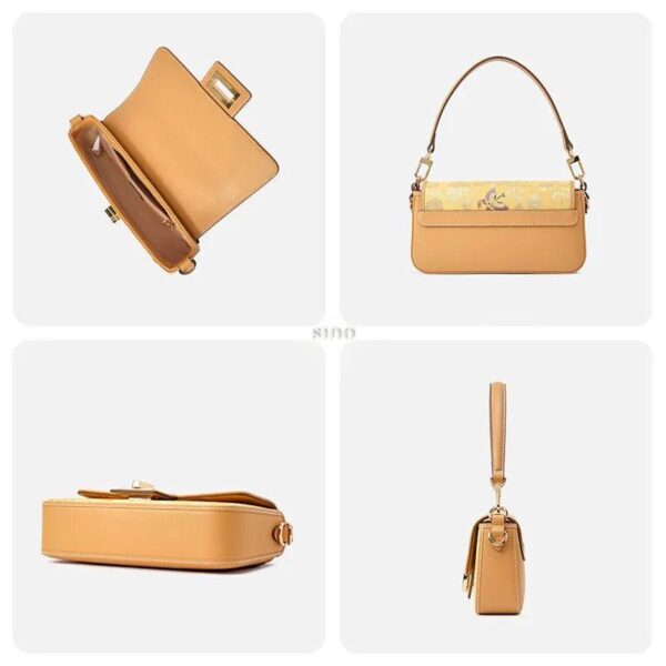 yunjin-brocade-cuir-sac-à-main-brodé-papillon-détail-capacité-dos-base-côté yunjin-brocade-leather-handbag-embroidered-butterfly-pattern-detail-capacity-back-base-side