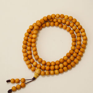 VerdantStrand Cypress Wood 108-Bead Mala Bracelet(0.8cm)